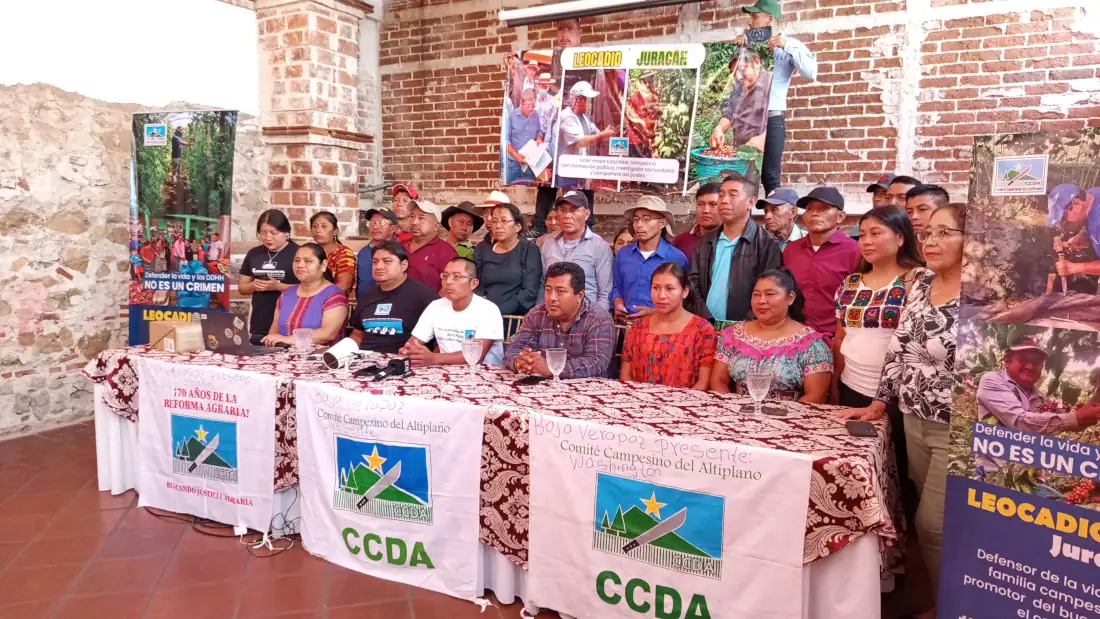 Comité Campesino del Altiplano (CCDA) emite su postura sobre la captura de Leocadio Juracán