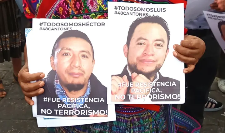 Exlíderes de 48 Cantones, Luis Pacheco y Héctor Chaclán cumplen 6 meses de tortura carcelaria